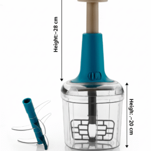 krezcoo manual vegetable chopper with hand push technology | multipurpose food processor for kitchen | onion, garlic, tomato, green chili, dry fruits & salad cutter