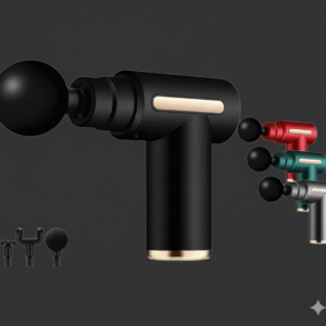 krezcoo mini smart fascia gun: portable deep tissue percussion massager for muscle relief and recovery