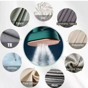 krezcoo mini portable micro steam iron: handheld dry & wet ironing with titanium panel