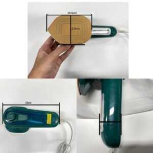 krezcoo mini portable micro steam iron: handheld dry & wet ironing with titanium panel