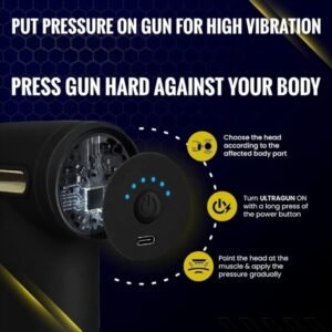 krezcoo mini smart fascia gun: portable deep tissue percussion massager for muscle relief and recovery