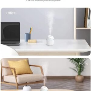 krezcoo mini portable mist humidifier 150 ml, suitable for car, bedroom & puja room