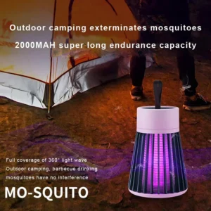 krezcoo dual function mosquito zapper lamp indoor insect trap portable lamp