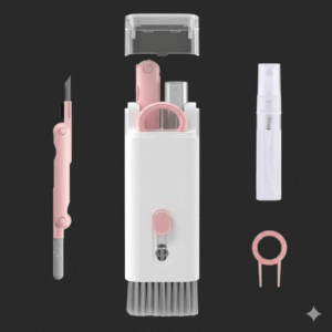 krezcoo complete gadget maintenance kit: dust removal, screen cleaning spray & earbud detailer brush ( pack of 2 ))