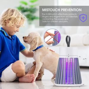 krezcoo dual function mosquito zapper lamp indoor insect trap portable lamp