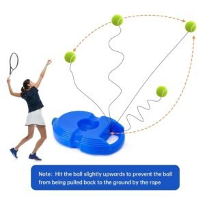 krezcoo tennis trainer rebound ball with string tennis trainer set self tennis practice ball with string cricket trainer rebound ball