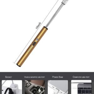 krezcoo rechargeable plasma lighter flame less windproof, usb lighter, 360 deg for kitchen, barbecue, candles, gas stove, fireworks (multicolor)