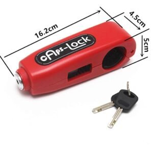 krezcoo heavy duty anti theft lock: high visibility security for motorcycle and scooter throttle & brake levers