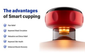 krezcoo smart dynamic cupping massager | electric gua sha, deep tissue muscle recovery tool with adjustable suction, red light heat therapy for back, neck, and post workout relaxation