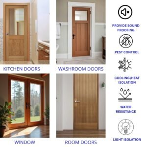 (39 inches, pack of 3) gap filler for door bottom seal strip sound proof, reduce noise, energy saving door stopper for reduce door dust, door