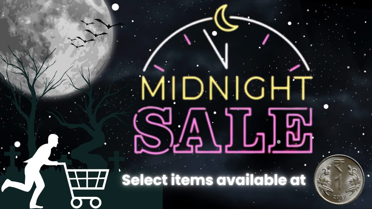 hero banner midnight sale