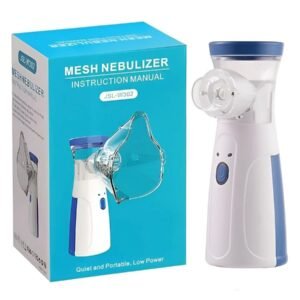 Krezcoo Portable Mesh Nebulizer, Silent and Compact Nebulizer Machine for Adult and Kids, Wireless Vaporizer Machine With Respiratory Mask, Effective for Cough, Asthma, Sinusitis uick Relief and Daily Use Vaporiser