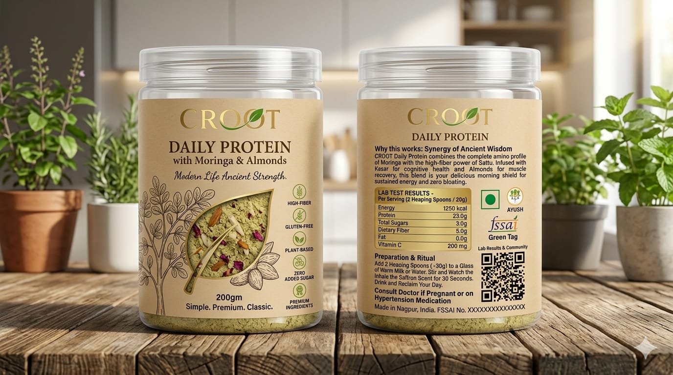 CROOT Daily Protein Ayurvedic Wellness Powder - Image 2